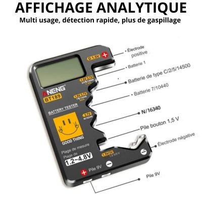 Testeur de piles universel | IZY2CHECK™