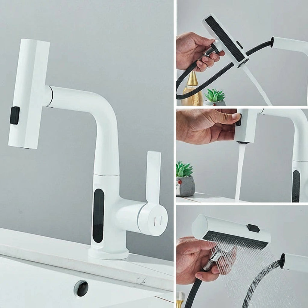 Robinet de cuisine | Premium Inox 360° multi modes