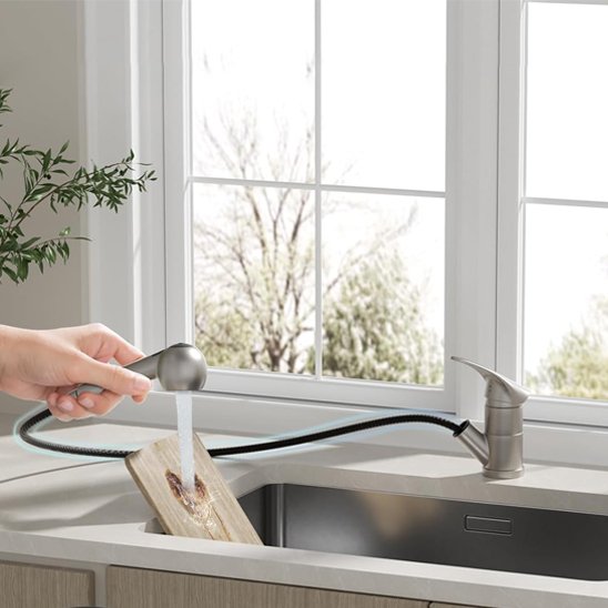 Robinet de cuisine extractible | Premium inox