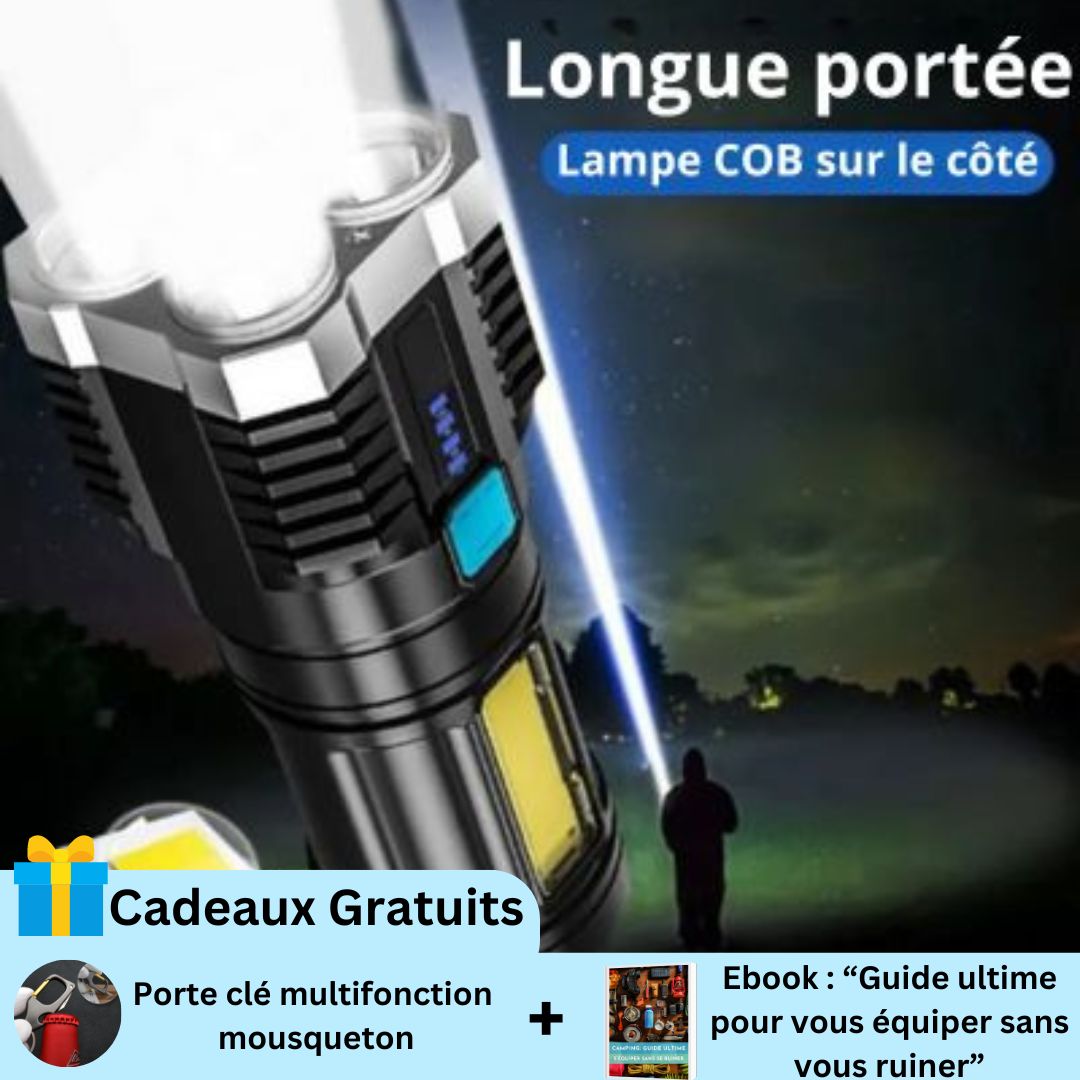 Lampe portable LED | Ultra Puissance, Sécurité, Économie