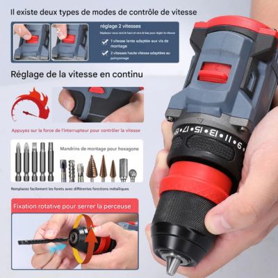 Perceuse visseuse - sans fil 16.8V 2en1