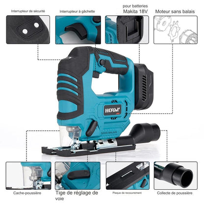 Scie sauteuse sans fil - Sans batterie 18V Makita