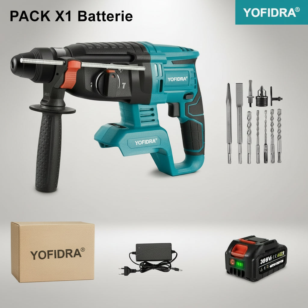 Perceuse visseuse - Perforateur sans fil YOFIDRA 26MM 18V