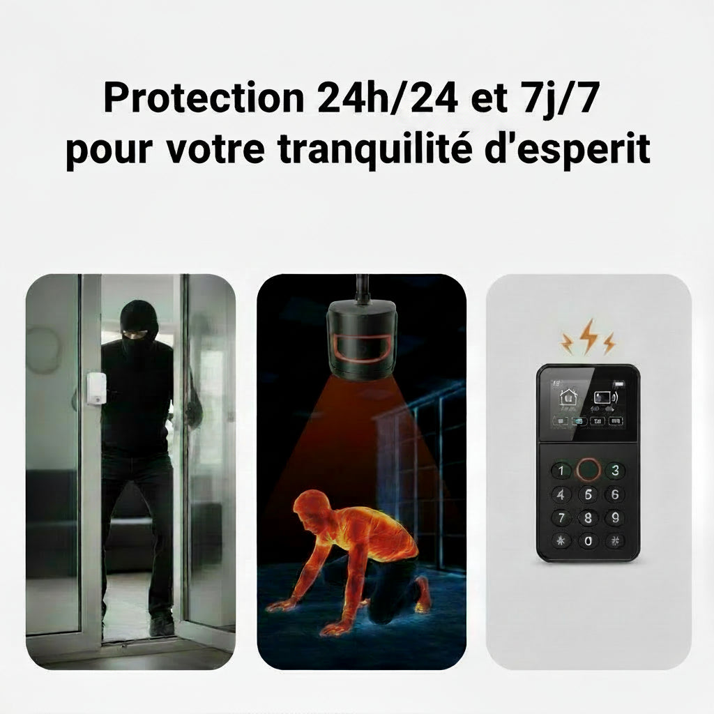 Alarme maison | Connectée 24h/24