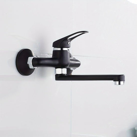 Robinet de cuisine mural noir mat | ModernSpace