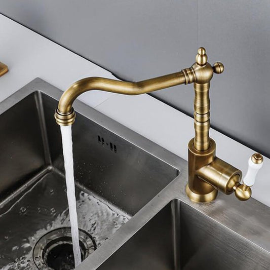 Robinet de cuisine | Vintage Laiton Massif