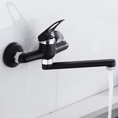 Robinet de cuisine mural noir mat | ModernSpace