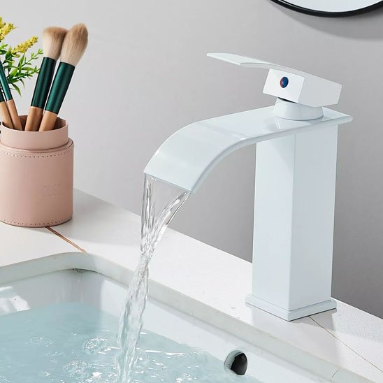 Robinet lavabo - blanc